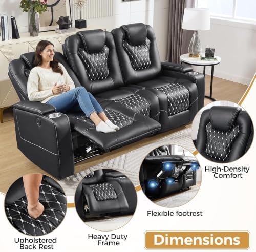 ANJ Power Recliner & Loveseat Set, USB & Cup Holders - Image 6