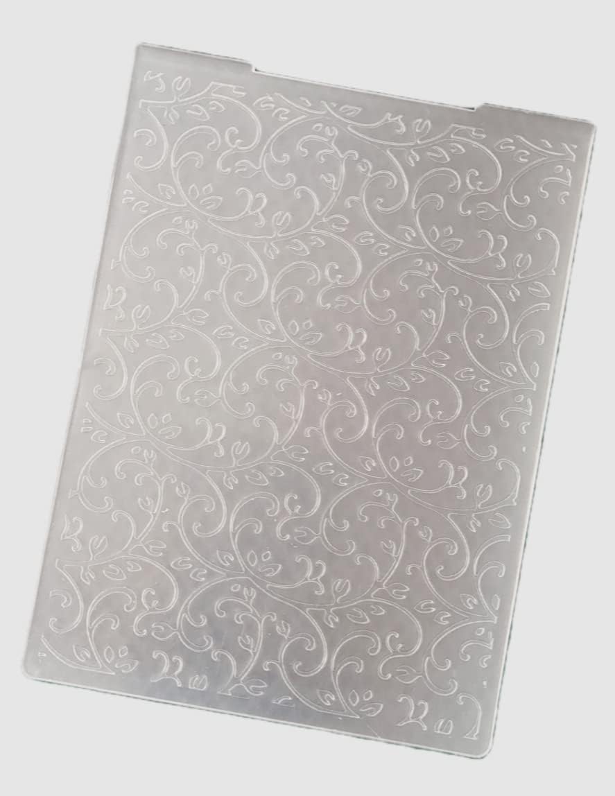 1PC Vine Leaves Background Embossing Folder for Card Making Floral DIY Plastic Scrapbooking Photo Album Card Paper DIY Craft Decoration Template Mold 10.5x14.5cm