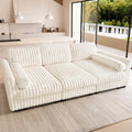 Belffin Plush Corduory Sectional Sleeper Sofa by Belffin