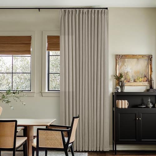 TWODRAPES Extra Wide Curtains 90 Inches Long 60 Inch Width Burlywood Birch by TWODRAPES