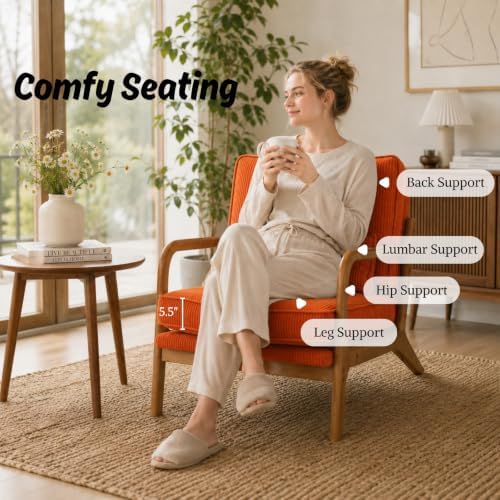 Karl home Mid-Century Modern Accent Reading Chair - Image 3