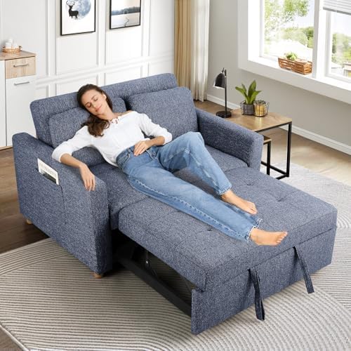 SEJOV Loveseat Sleeper, 3-in-1 Convertible Sofa Bed Pull Out - Image 2