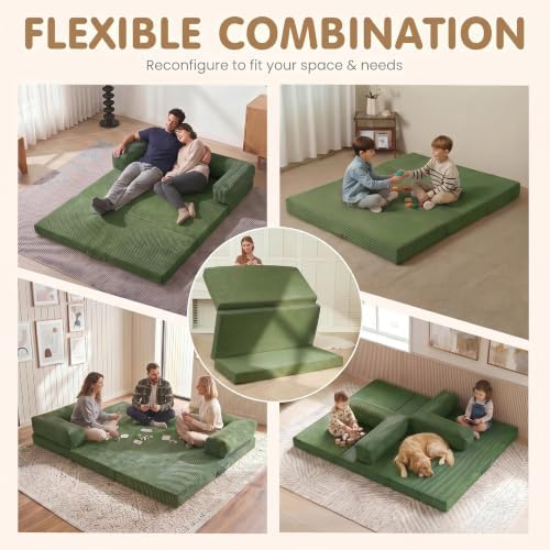 Convertible Sofa Bed Queen, 5-in-1 Boneless Couch - Image 3