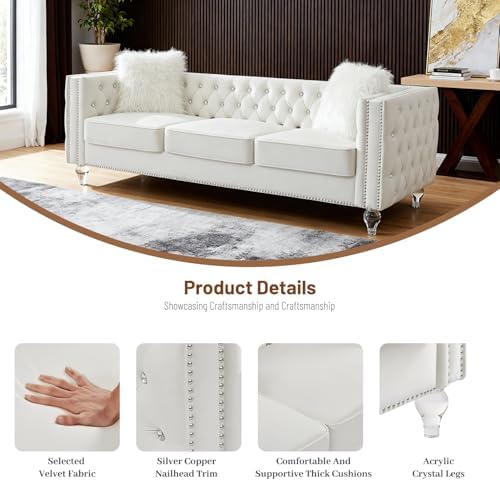 Luxury 3 Seater Sofa Couch - Image 3