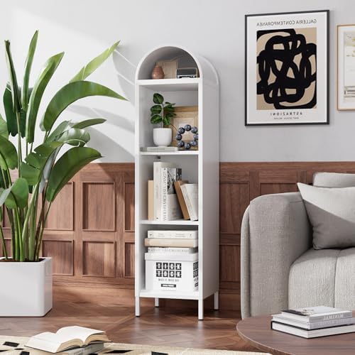 METAN 63" Metal Arched Bookshelf - Image 2
