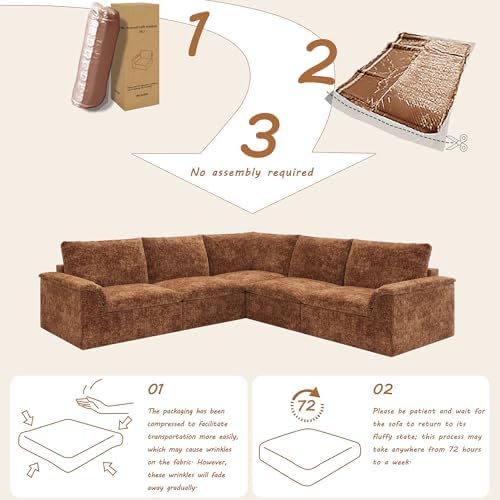 EASE MOOSE Boneless Couches for Living Room - Image 3