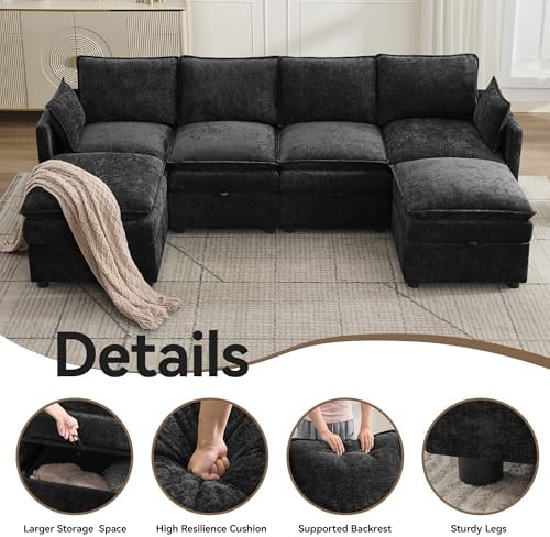 105" Cloud Modular 4 Seater Sofa - Image 5
