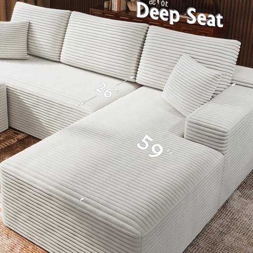 Boneless Couch Modular Sectional Sofa Cloud Couch - Image 3