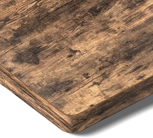 SANODESK One-Piece 1'' Thick 48x30'' Particle Board Table Top, Rustic Brown by sanodesk