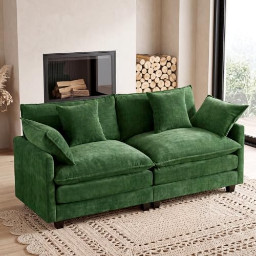 77" Cloud Chenille Loveseat Sofa Couch by MUDANT