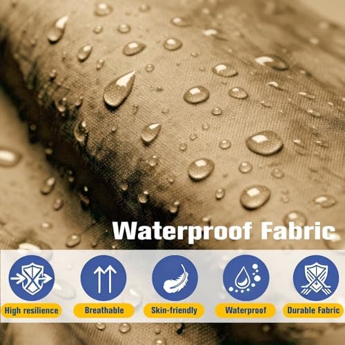 Wicker Furniture Cushions Outdoor, Patio Seat Chair Pads, Waterproof - Image 4