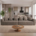 Claiks 142" Cloud Boneless Couch, Modular Sectional, Light Grey by CLAIKS