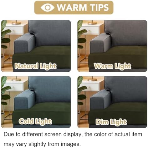 H.VERSAILTEX Stretch Velvet 2 Piece T Cushion Sofa Slipcovers - Image 4