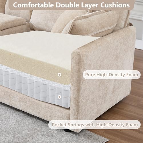 Tmsan Oversized Cloud Modular Sectional Sofa Couch Set - Image 5