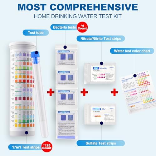 21-in-1 Home Drinking Water Testing Kit, 145 Strips + 4 Bacteria Tests - Image 2