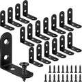 18PCS Black L Bracket Corner Brace, Stainless Steel Corner Bracket by Unknown