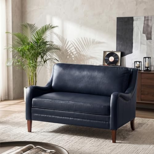 HULALA HOME Faux Leather Loveseat Sofa by HULALAHOME