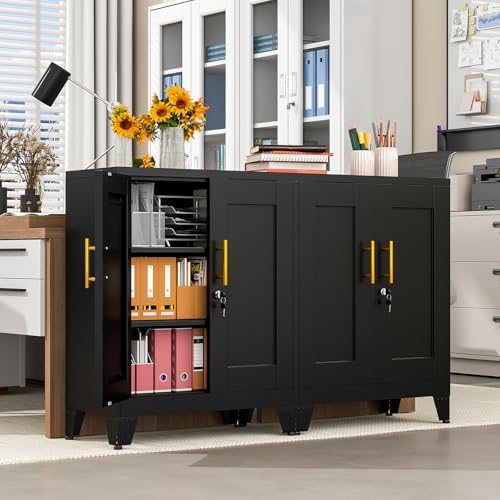 pozdeg 35.43" Metal Storage Cabinet - Image 2