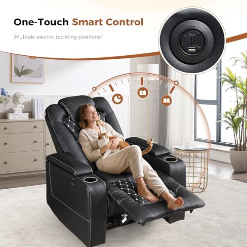 ANJ Faux Leather Power Recliner - Image 3
