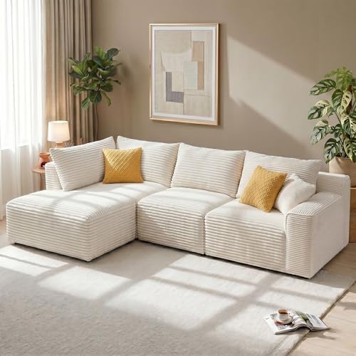 Homkdom Modular Sectional Sofa for Apartment, Left Facing Chaise by ElevateYourHome%EF%BC%8CEnhanceEver