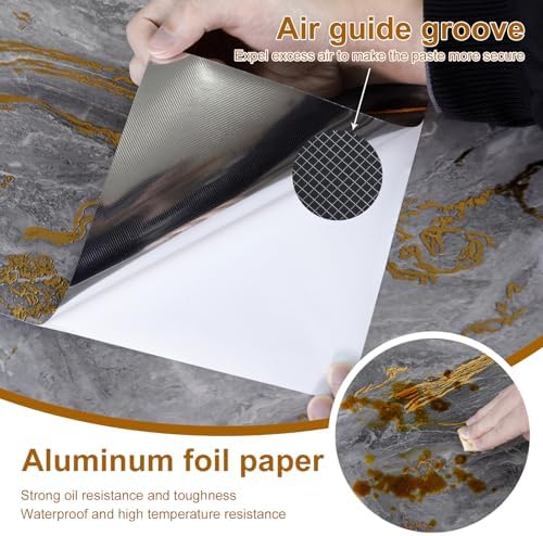 Glossy Thick Marble Contact Paper - Image 4