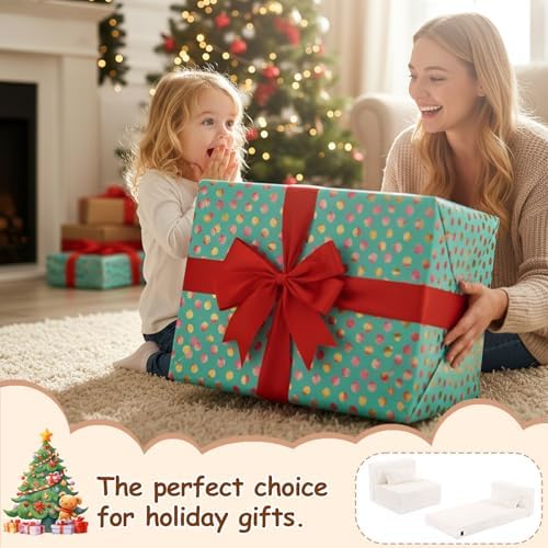 Foldable Sofa for Kids with Pillow, Washable Folding Floor Mat for Child - Image 6