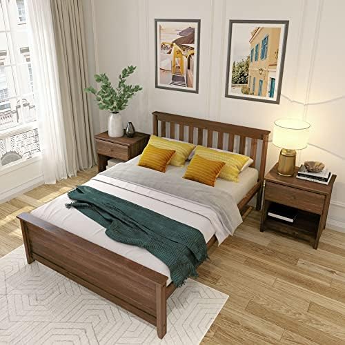 Plank+Beam Solid Wood Full Bed Frame, Platform Bed - Image 5