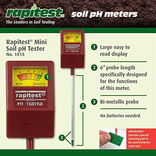 Rapitest Soil pH Tester for testing soil pH quickly and accurately. Test fruits - Image 6