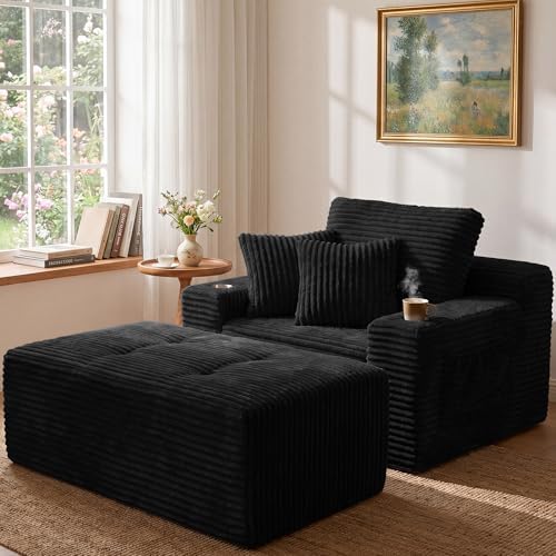 66" Oversized Boneless Chaise Lounge Chair by SOULYIZY
