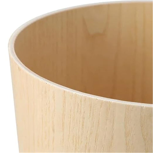 2.3 Gallons Wood Trash Can Wastebasket - Image 2