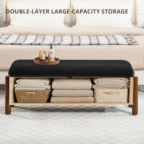 55'' Modern Storage Ottoman Benches - Image 4