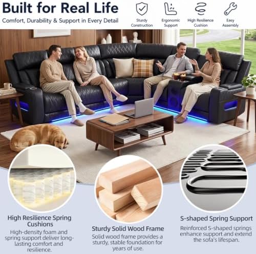 Power Reclining Sectional Sofa - Image 6