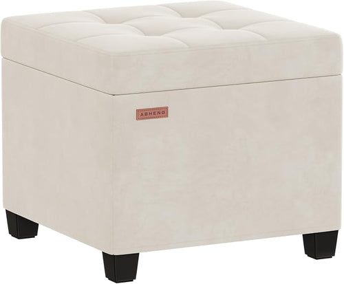 ABHENG Velvet Cover Steel Frame Ottoman by Liveinacomfortablehome