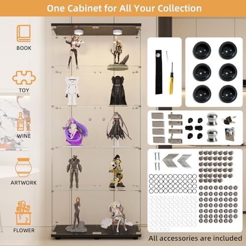 LFT HUIMEI2Y 5-Tier Glass Display Cabinet - Image 3