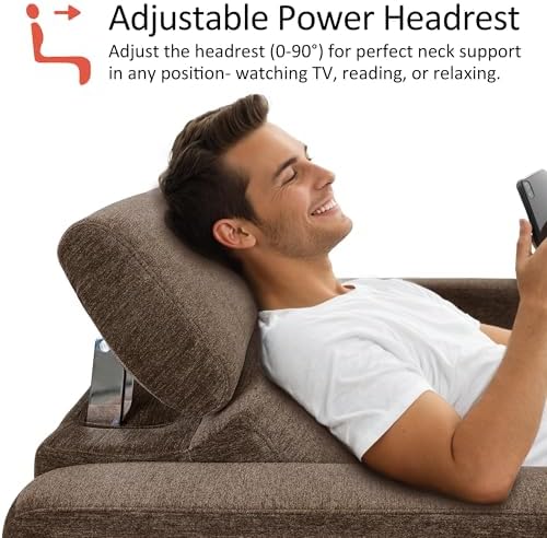 MCombo 85.4'' Zero Wall Hugger Power Recliner Sofa - Image 5