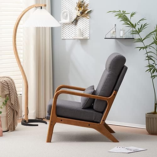 Karl home Accent Chair High Back Mid-Century Modern - Image 4