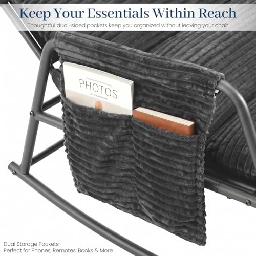 Oversized Corduroy Rocking Chair - Image 6