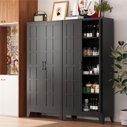 COFaR 71" Black Metal Storage Cabinet by COFAR
