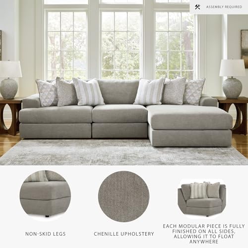 Signature Design by Ashley 3-Piece L-Shaped Sectional Couch - Image 3