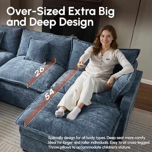 108" Oversize Modular Sectional Couch U Shaped - Image 5