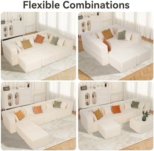 MONVANE 130'' Modular Sectional Cloud Couch - Image 3