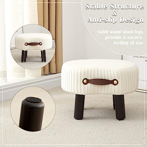 Foot Stools Small, Velvet Footrest - Image 5
