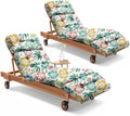 Outdoor Chaise Lounge Chair Cushions Set of 2 Waterproof 75.1x22.8x4.7" 5# by Uthem