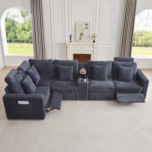 RARZOE Oversized Modular Sectional Sofa, 5-Seater L-Shaped - Image 3