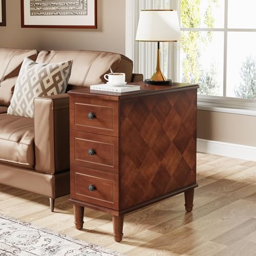 Tribesigns Solid Wood End Table, Fully Assembled Side Table by Tribesigns