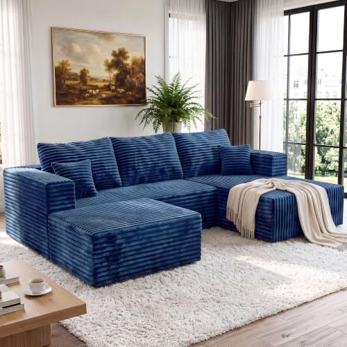 92.5" U Shaped Boneless Couches by TEKIROSE