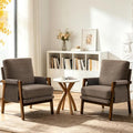 RNKSFX Dark Brown Accent Chairs by Yourexpertinhomefurniture