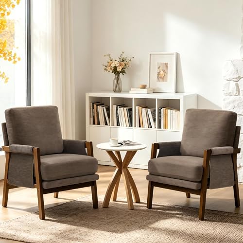RNKSFX Dark Brown Accent Chairs by Yourexpertinhomefurniture