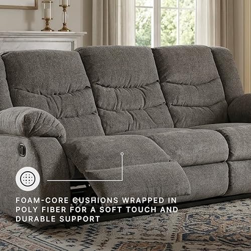 Signature Design by Ashley Manual Reclining Sofa Couch - Image 5