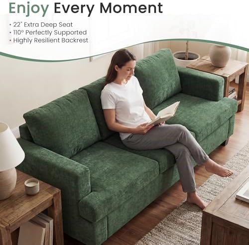 Fiona's magic 6 Seats Couch Set, 2 Piece Set Comfy Sofa, 3 Seater Couch*2 - Image 3